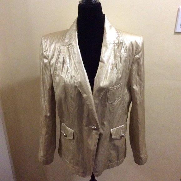 Unique TUZZI 🇩🇪 Germany designed gold blazer - Picture 1 of 11